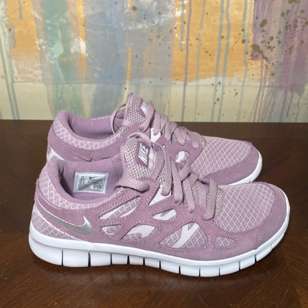 Nike Free Run 2 Running Walking Shoes Plum Fog DM 8915-500 Women’s 10 NWOT